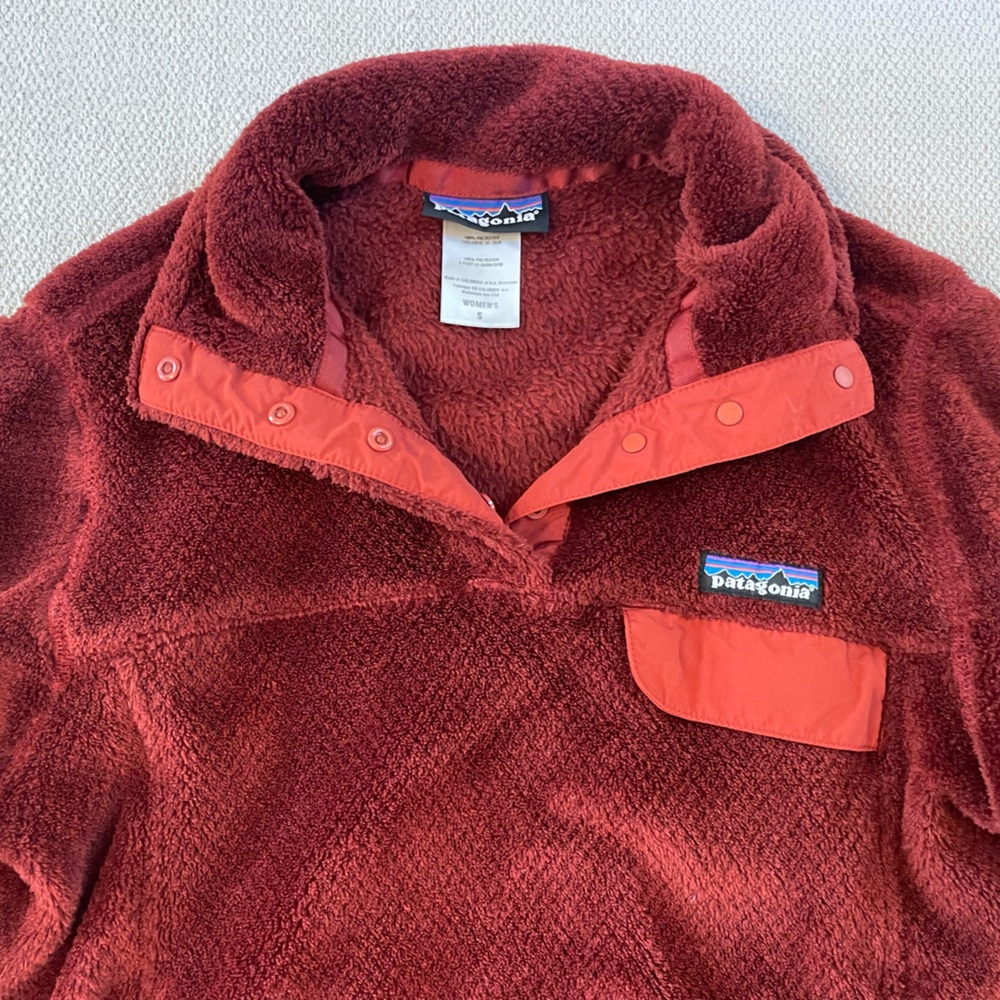 Patagonia Synchilla Snap-T Fleece Pullover – S – Brick Red